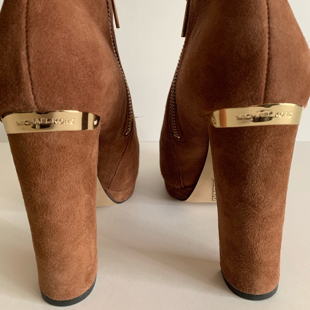 Michael Kors Haven Bootie Size 8 Camel - image 4